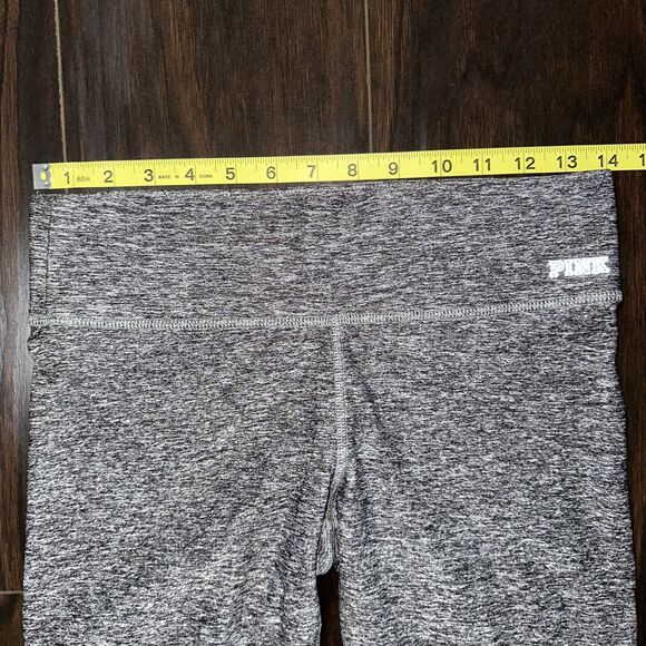 Victorias Secret Pink Women’s S Ultimate Yoga Cropped Leggings Heathered Gray - Picture 5 of 8